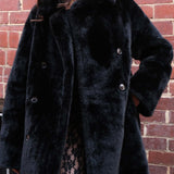 Willow Black Faux Fur Coat