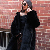 Willow Black Faux Fur Coat
