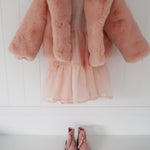 Mini Astrid Faux Coat in Petal - Mode & Affaire