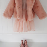 Mini Astrid Faux Coat in Petal - Mode & Affaire