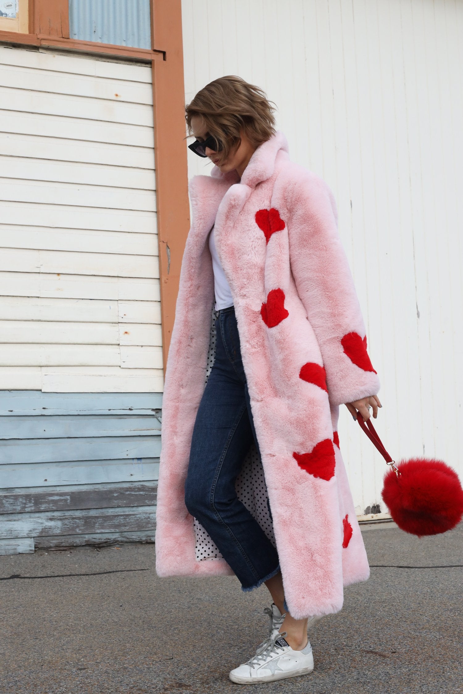 Queen Of Hearts Faux Coat - Mode & Affaire