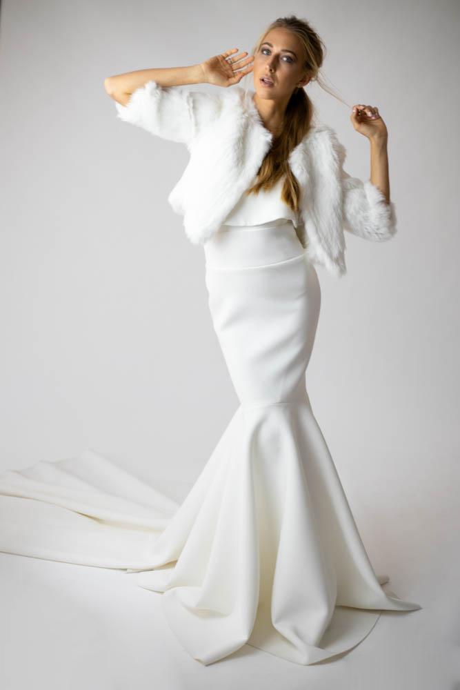 Laci Bride Jacket in Snow - Mode & Affaire