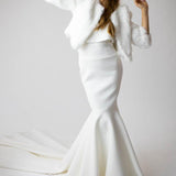 Laci Bride Jacket in Snow - Mode & Affaire
