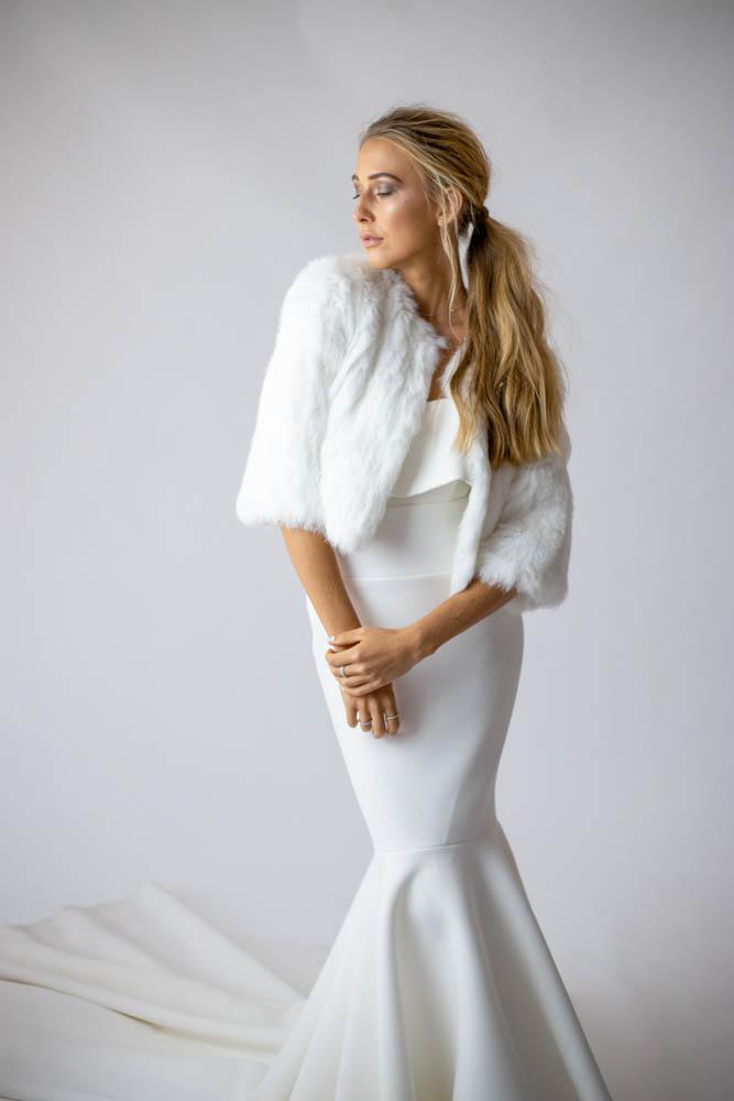 Laci Bride Jacket in Snow - Mode & Affaire