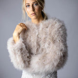 Valentina Feather Jacket Blush - Mode & Affaire