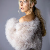 Valentina Feather Jacket Blush - Mode & Affaire