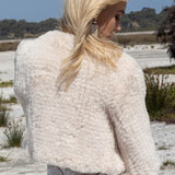 Macie Faux 3/4 Jacket in Pearl - Mode & Affaire