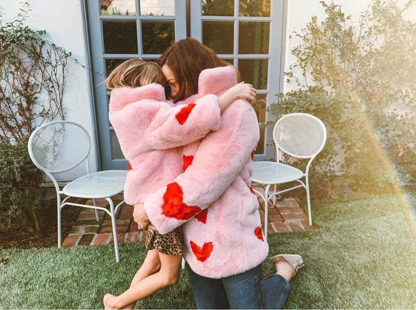 Queen Of Hearts Faux Mid Coat - Mode & Affaire