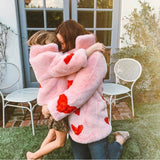 Queen Of Hearts Faux Mid Coat - Mode & Affaire