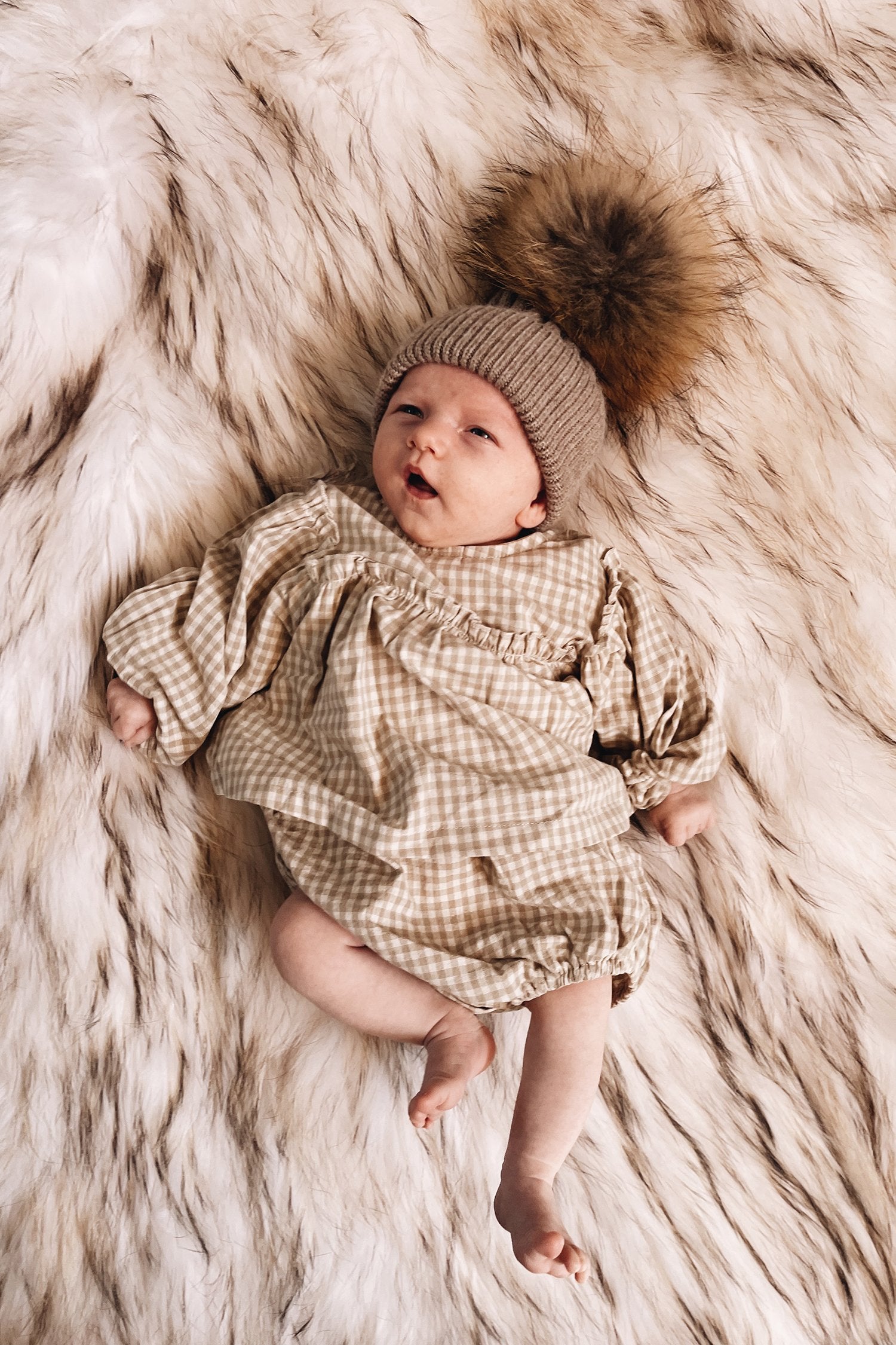 Baby Angora Beanie Cedar - Mode & Affaire