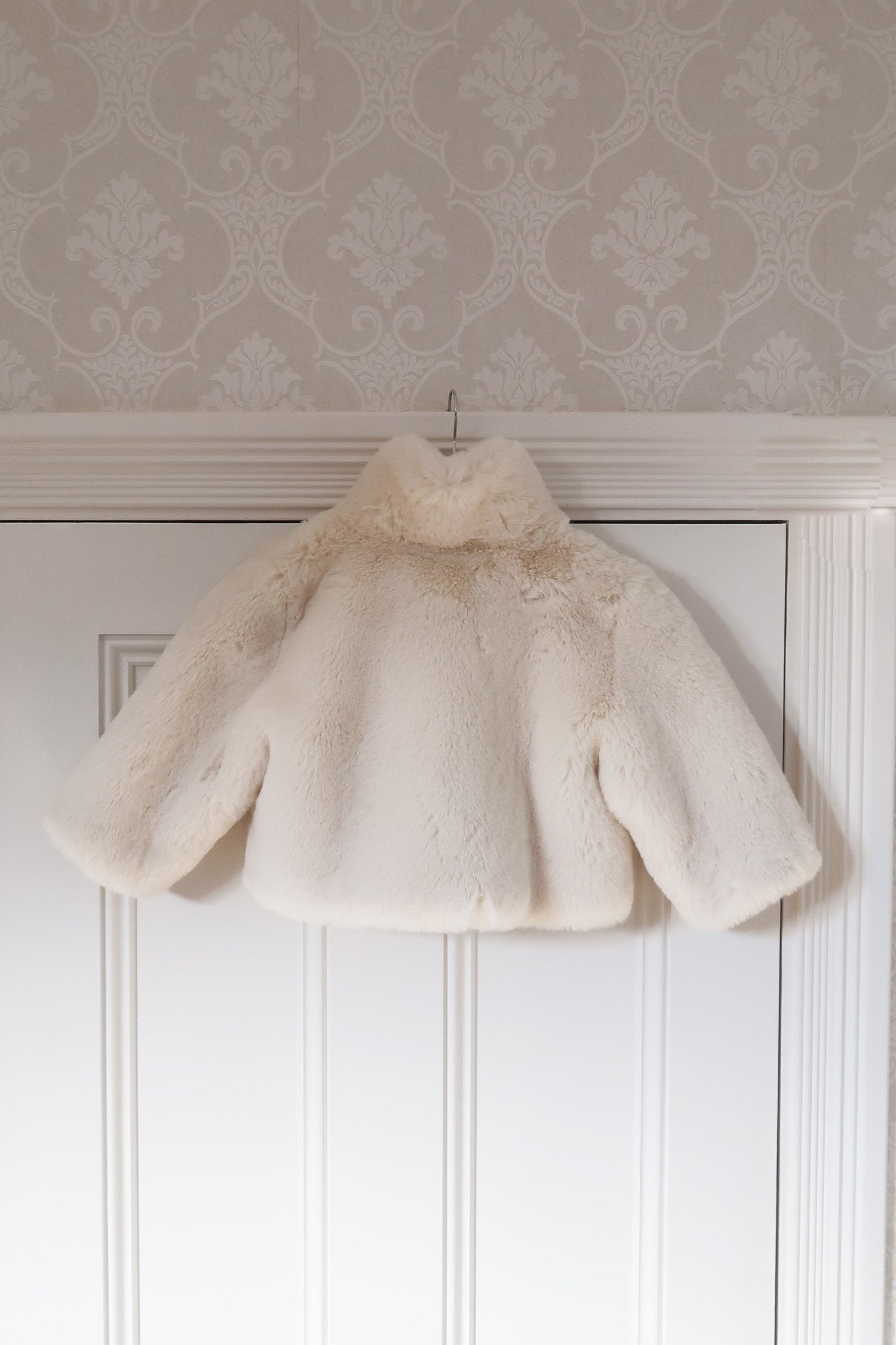 Mini Astrid Faux Coat in Snow - Mode & Affaire