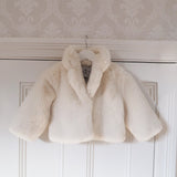 Mini Astrid Faux Coat in Snow - Mode & Affaire