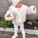 Mini Astrid Faux Coat in Snow - Mode & Affaire