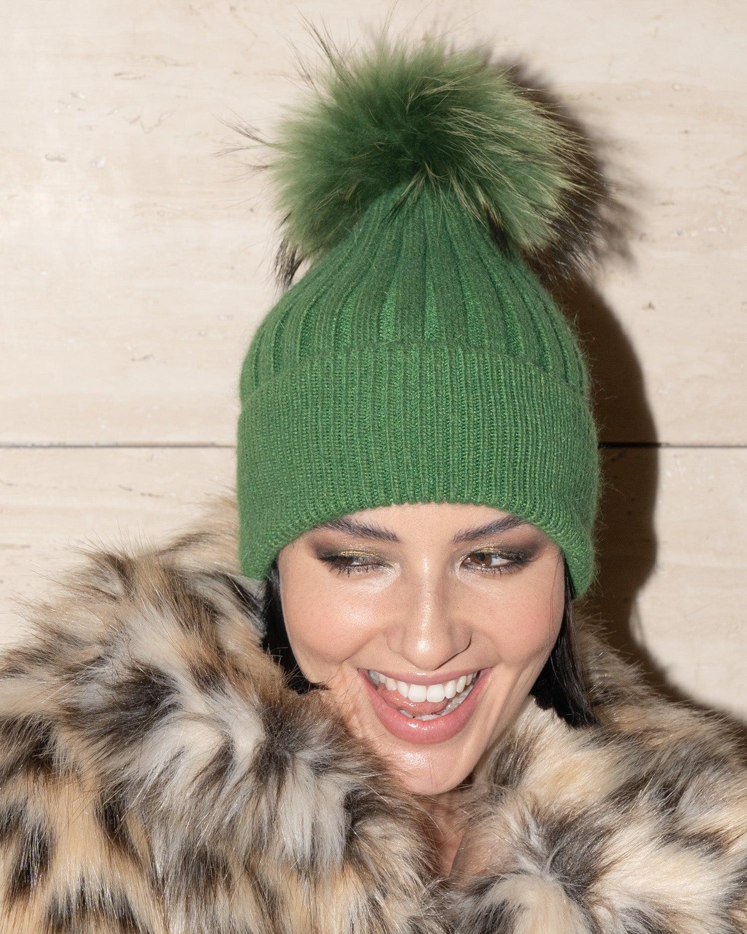 Angora Beanie Jade - Mode & Affaire