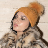 Angora Beanie in Chartreuse - Mode & Affaire