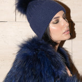 Angora Beanie Midnight - Mode & Affaire