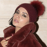 Angora Beanie Bordeaux - Mode & Affaire