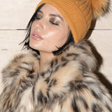 Angora Beanie in Chartreuse - Mode & Affaire