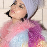 Angora Beanie Lilac - Mode & Affaire