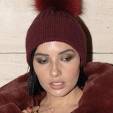 Angora Beanie Bordeaux - Mode & Affaire