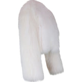 Elodie Cropped Fur Jacket in Snow - Mode & Affaire