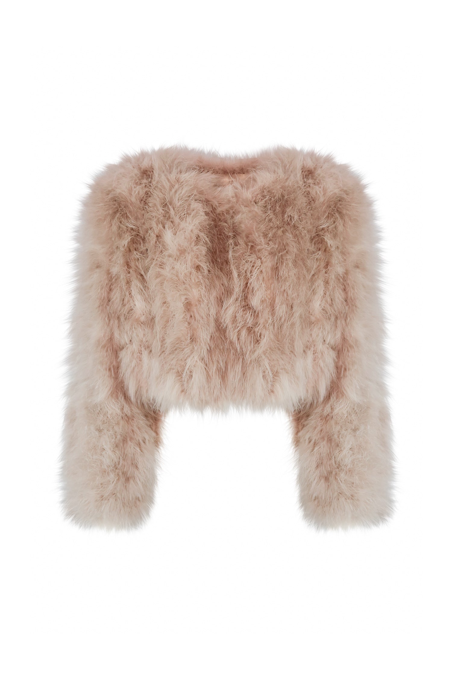 Valentina Feather Jacket Blush - Mode & Affaire