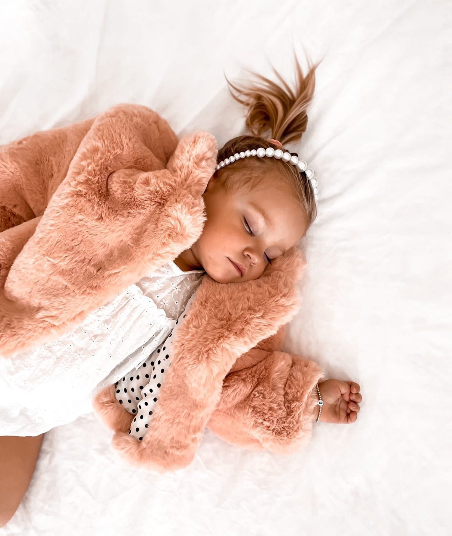 Mini Astrid Faux Coat in Petal - Mode & Affaire