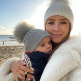 Baby Angora Beanie Silver Fox - Mode & Affaire