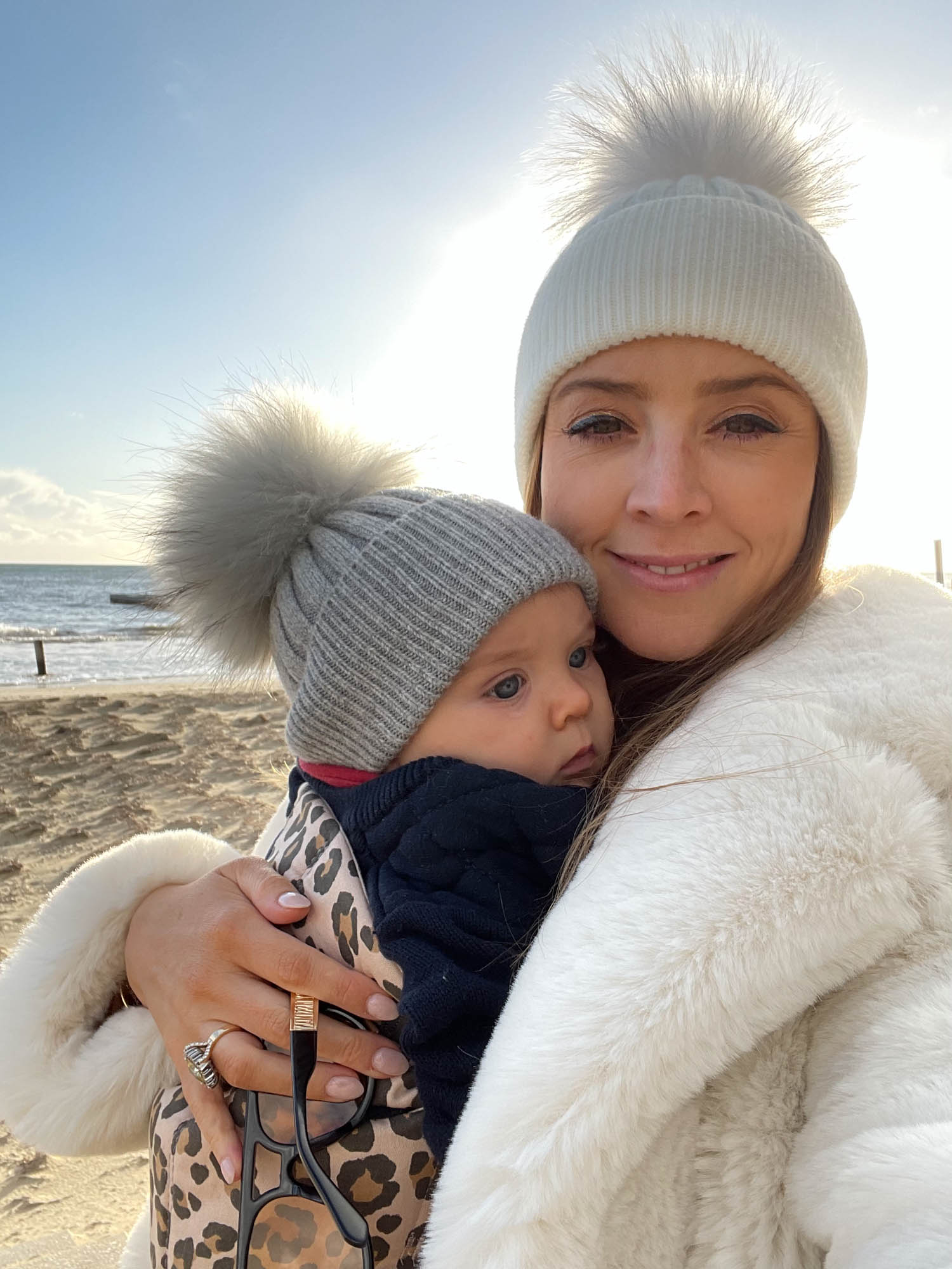 Baby Angora Beanie Silver Fox - Mode & Affaire