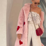 queen of hearts faux coat