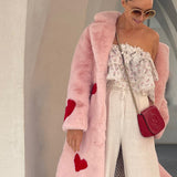 queen of hearts faux coat