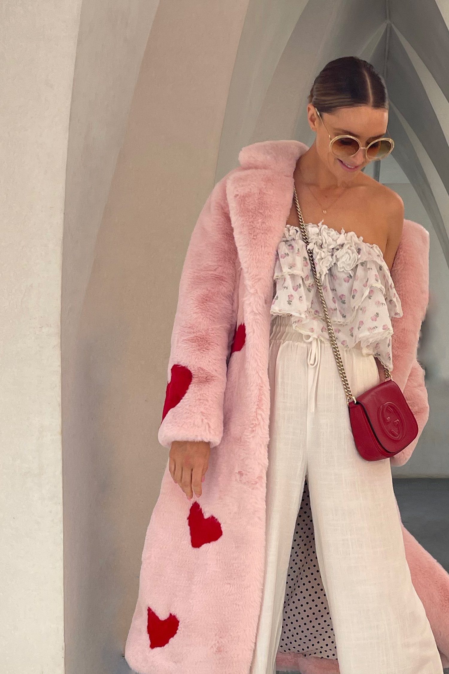 queen of hearts faux coat