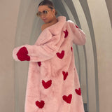 Queen Of Hearts Faux Coat - Mode & Affaire