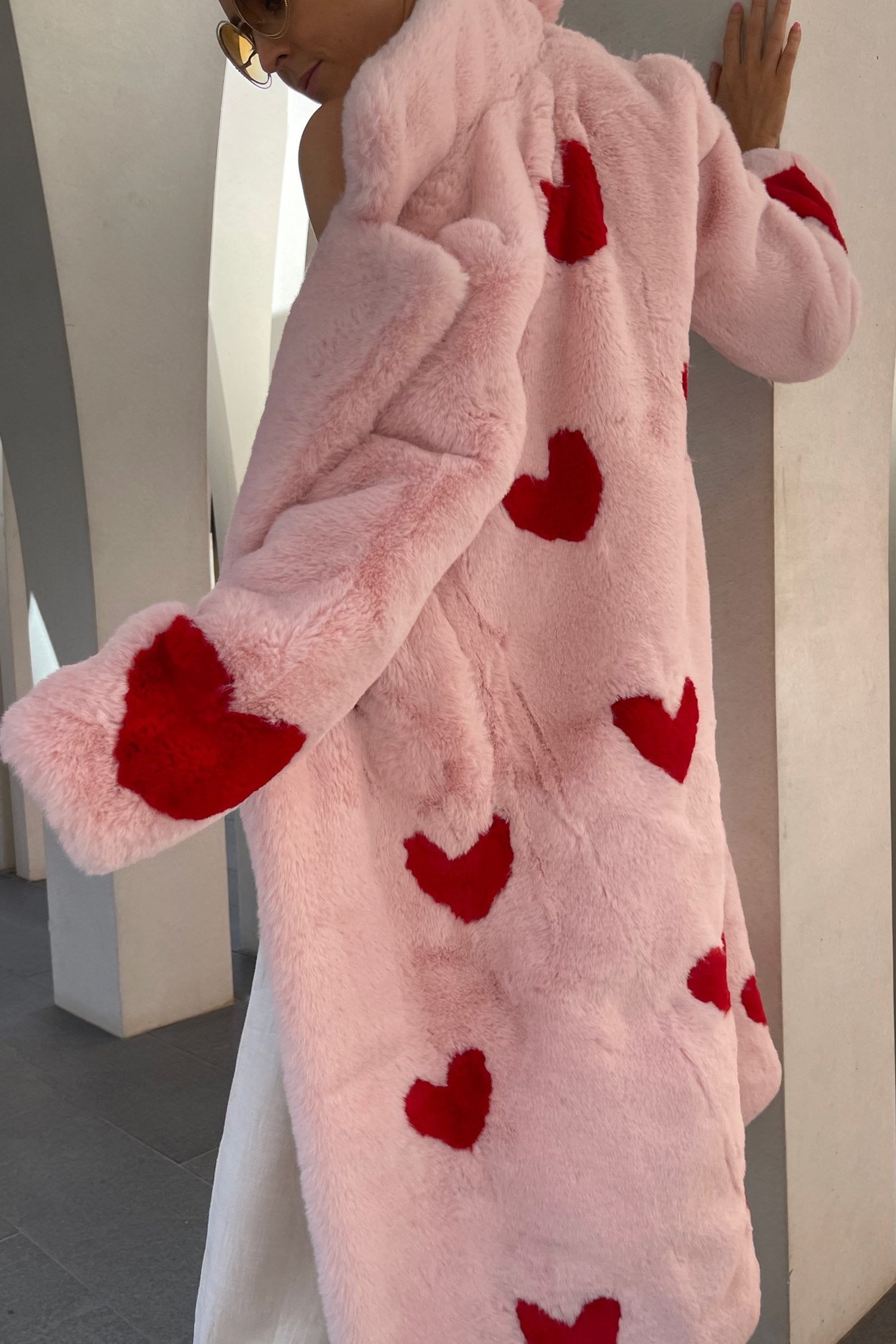 queen of hearts faux coat