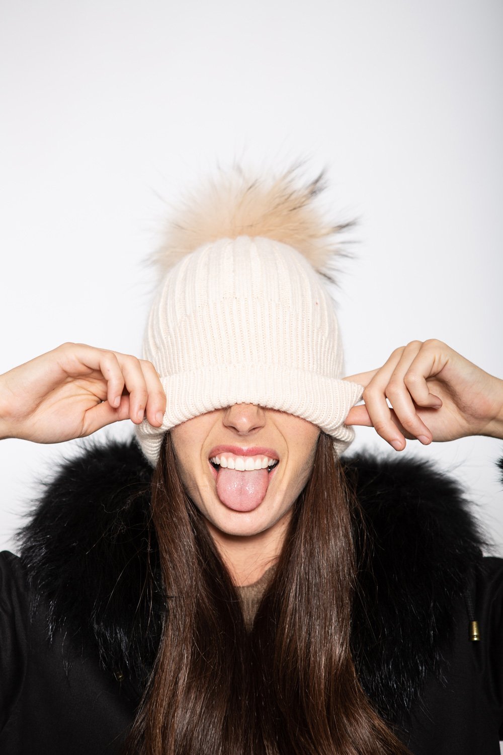 Angora Beanie Au Naturel - Mode & Affaire