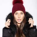Angora Beanie Bordeaux - Mode & Affaire