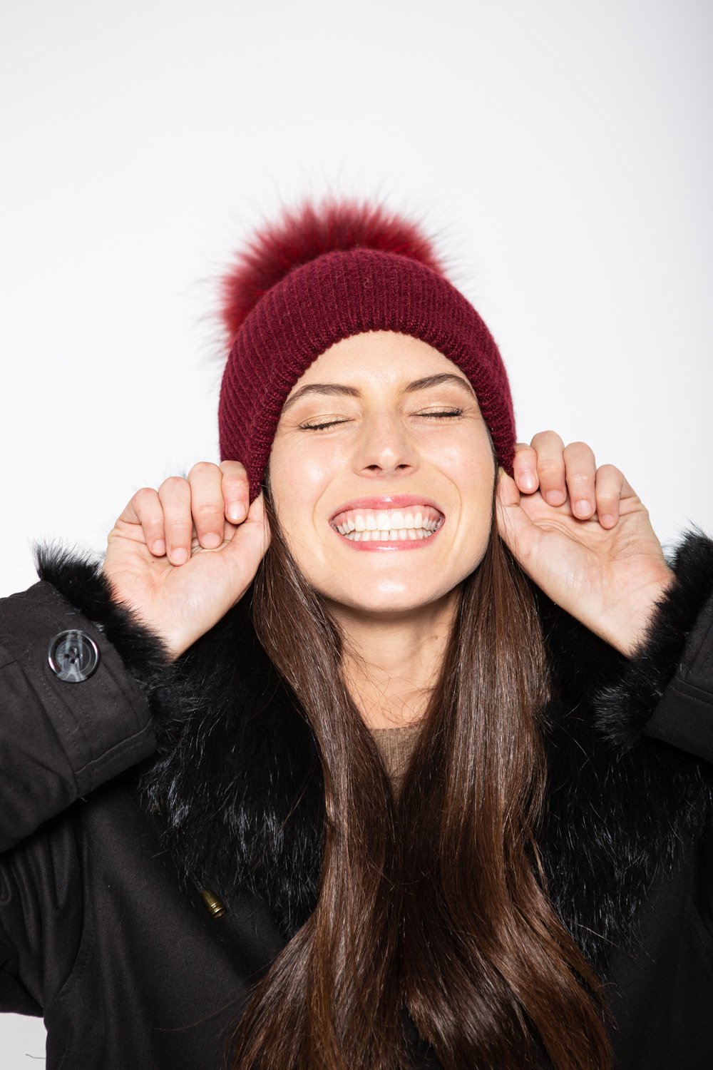 Angora Beanie Bordeaux - Mode & Affaire