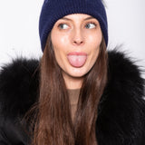 Angora Beanie Midnight - Mode & Affaire