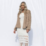 Cascade Jacket in Latte - Mode & Affaire