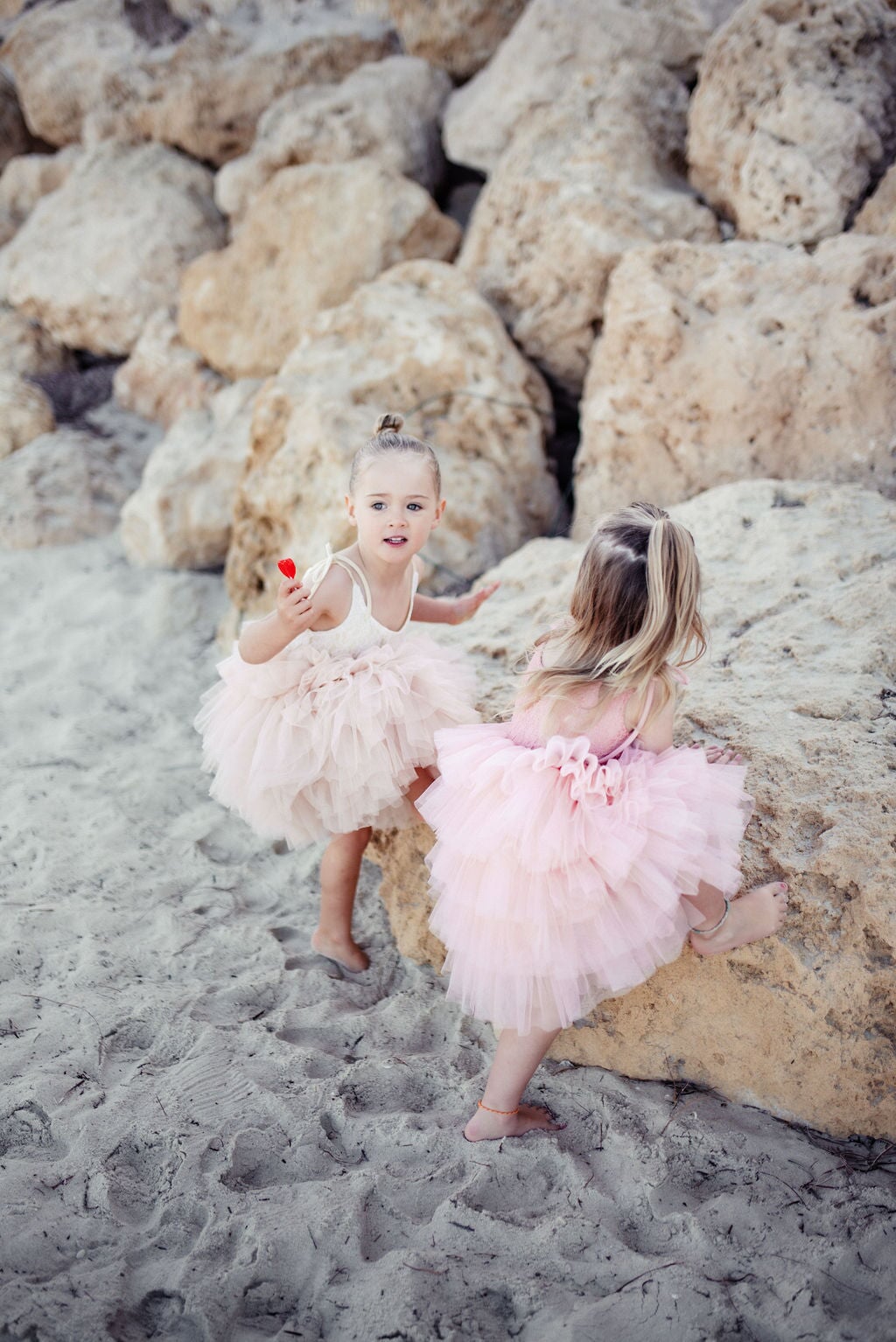 Tilly Tulle Tutu Dress in Oatmeal - Mode & Affaire