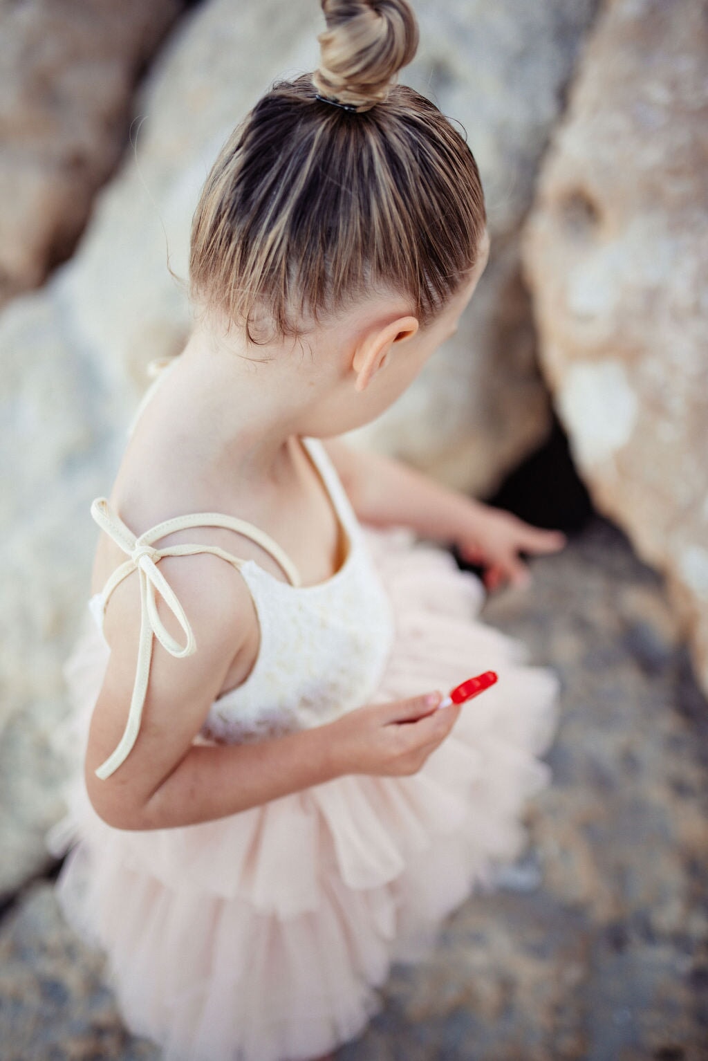 Tilly Tulle Tutu Dress in Oatmeal - Mode & Affaire