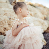 Tilly Tulle Tutu Dress in Oatmeal - Mode & Affaire