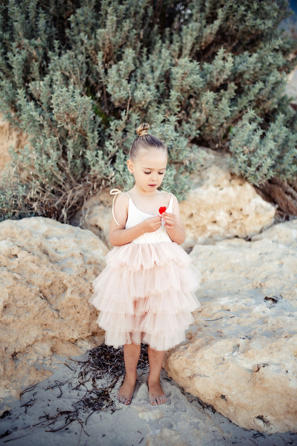 Tilly Tulle Tutu Dress in Oatmeal - Mode & Affaire