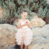 Tilly Tulle Tutu Dress in Oatmeal - Mode & Affaire