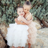 Tilly Tulle Tutu Dress in Oatmeal - Mode & Affaire