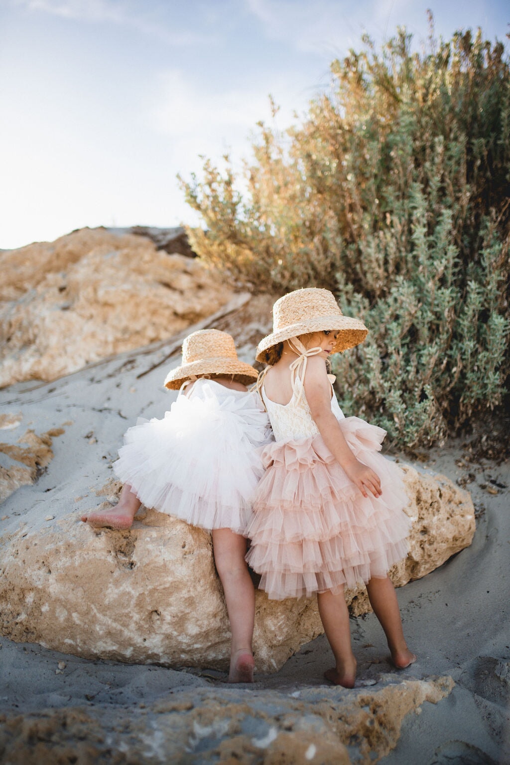 Tilly Tulle Tutu Dress in Oatmeal - Mode & Affaire