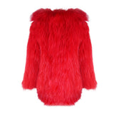 One More Dance Fluffy Jacket in Maraschino - Mode & Affaire