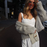 Cascade Jacket in Light Grey - Mode & Affaire