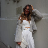 Cascade Jacket in Light Grey - Mode & Affaire