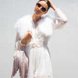Plume Bridesmaid Bolero in Snow - Mode & Affaire